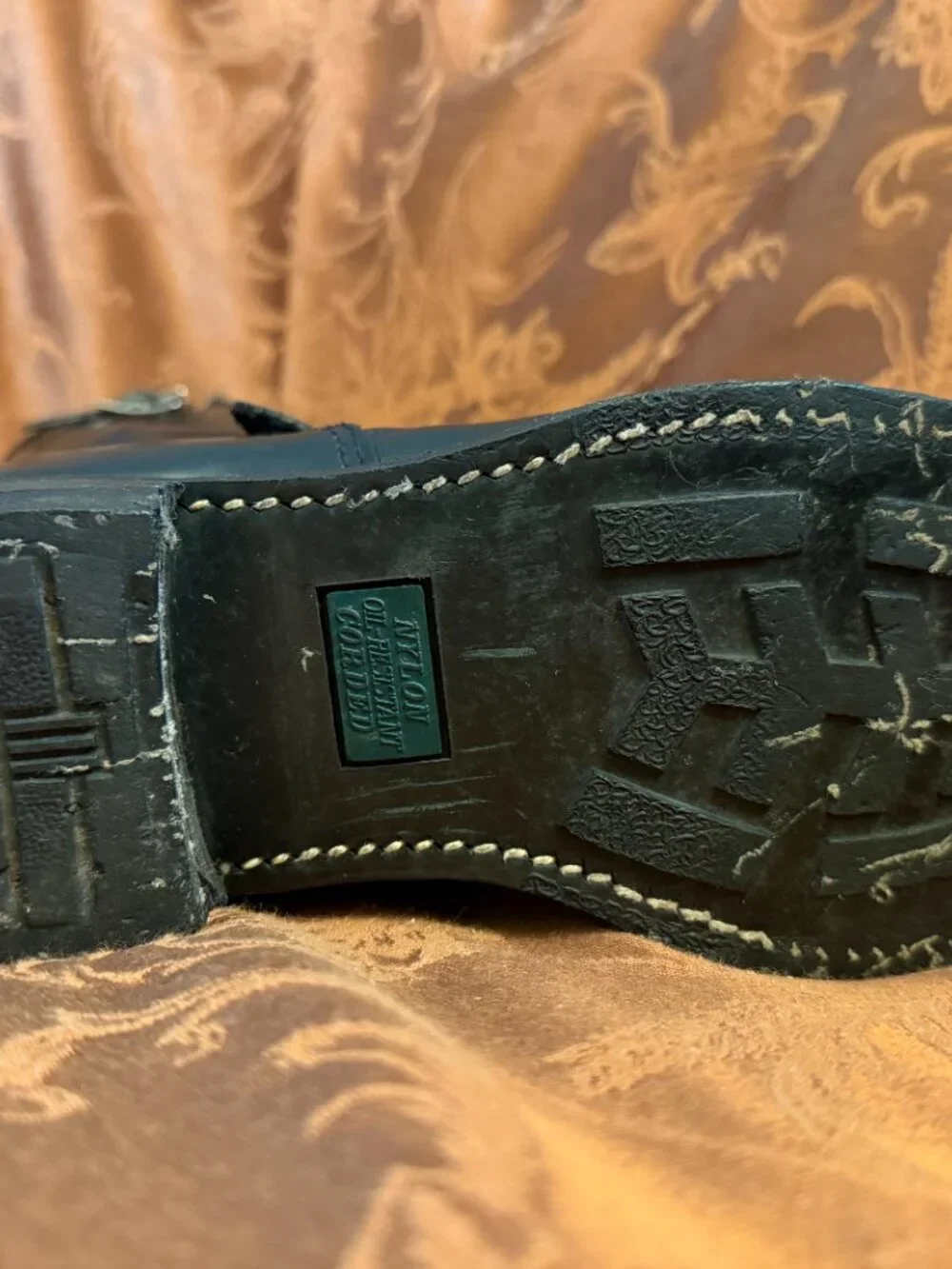 Vintage Walker Black Leather Engineer/Moto Boots Men's Size 7.5 (Women’s Sz 9) - Picture 7 of 15